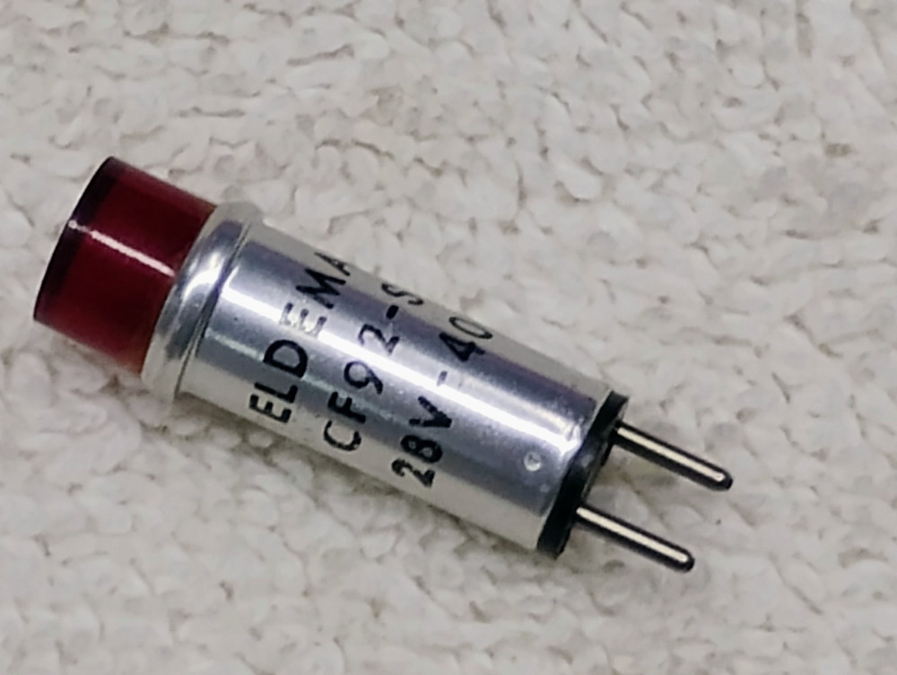 RED 28V Lamp C-Lite Miniature Indicator Warning Limit Dash Panel Light CF-92