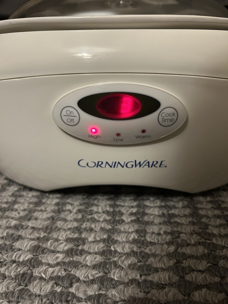CorningWare SC-60 Electric 6 Quart Digital Programmable Crock Pot Slow Cooker