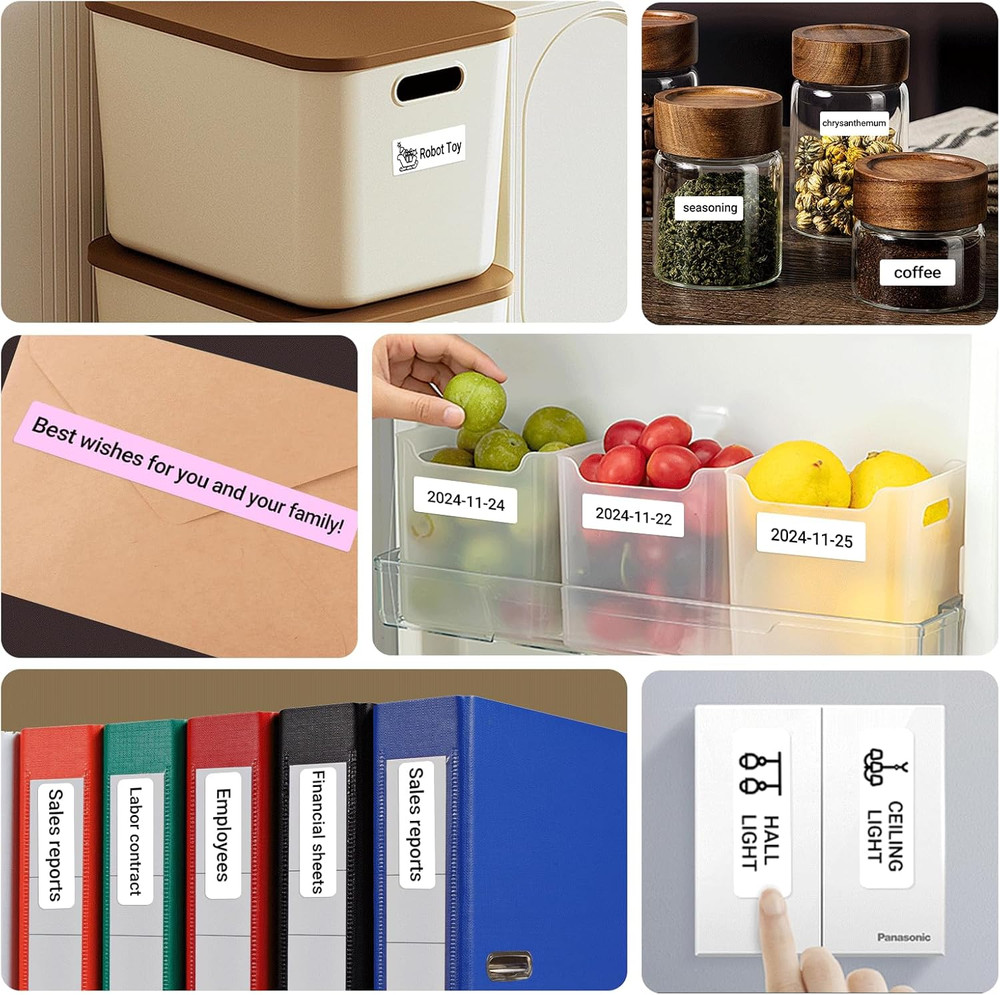 Label Maker Machine with Tape, X1 Portable Bluetooth Mini Label Printer, Support