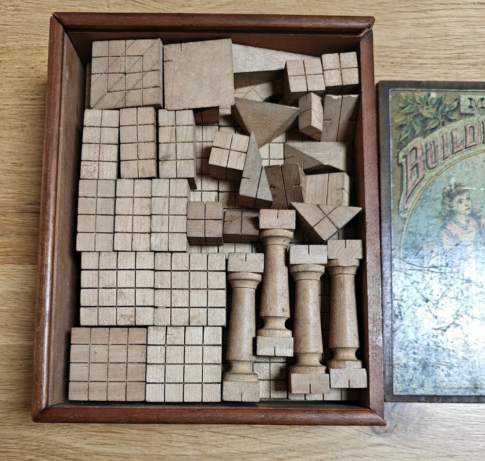 McLaughlin Bros Antiwlque Building Blocks Set with Box