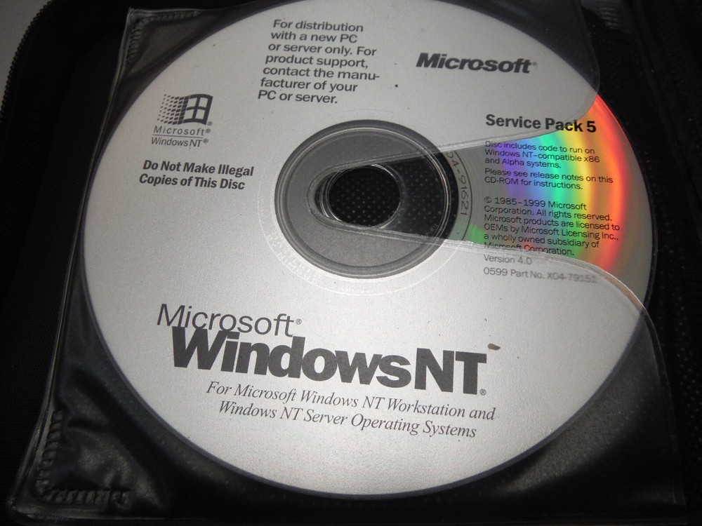 Microsoft Windows SERVER NT Software