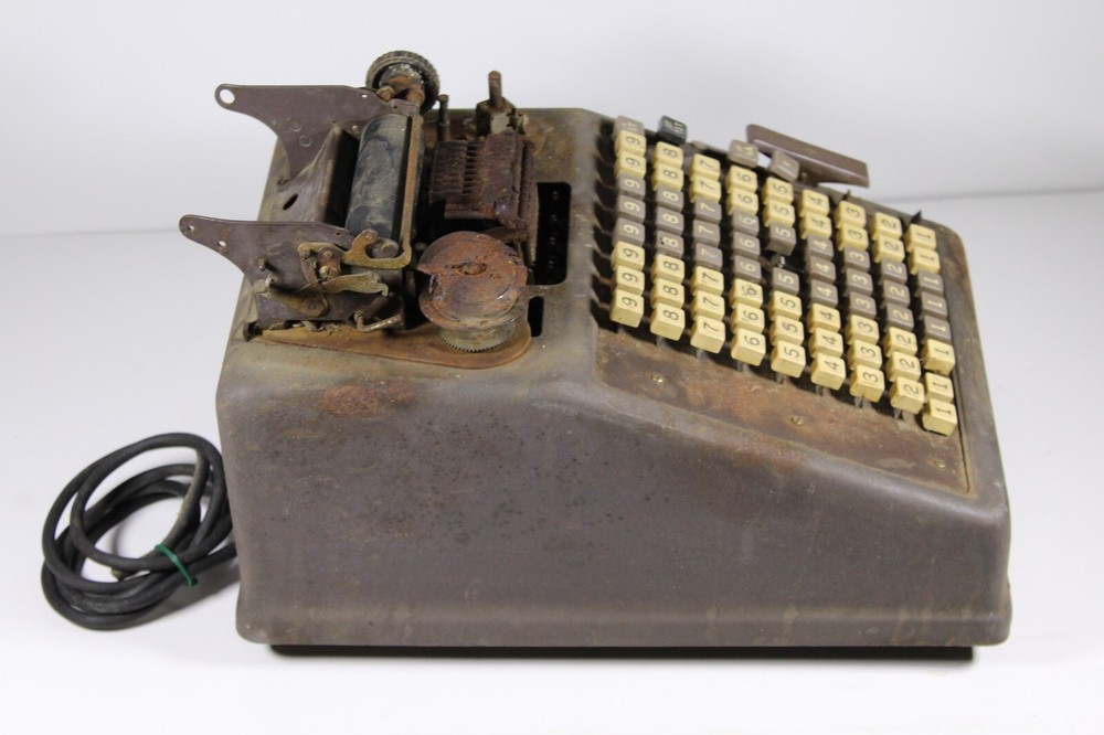 Vintage Burroughs Portable Adding Machine Untested Parts Series P