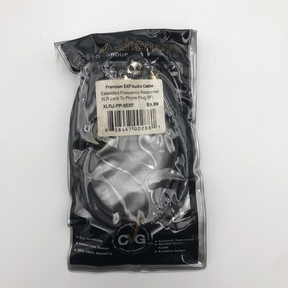 NOS Comprehensive Premium EXF Audio Cable XLRJ-PP-3EXF READ