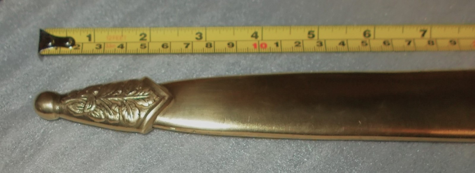 RARE? Vtg Brass or Copper Sheath & Double Edged Dagger Knife Hand Engraved INDIA