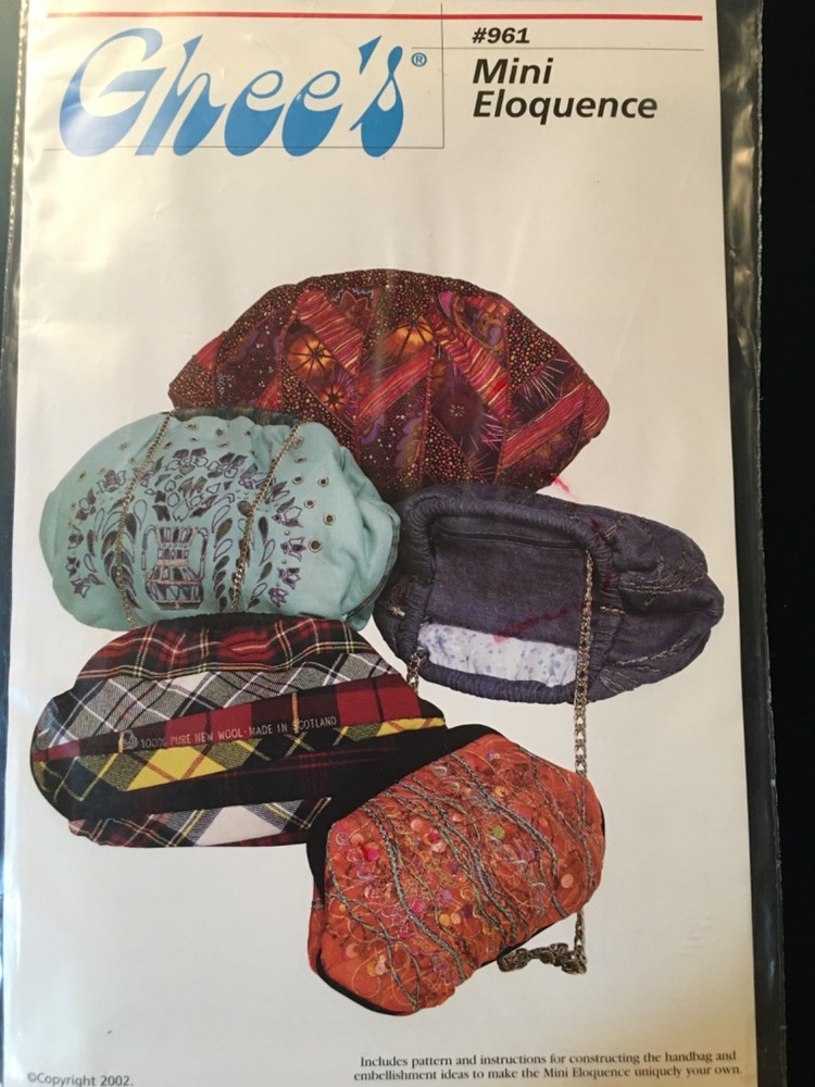 Ghee's Pattern #961 MIni Eloquences Purse