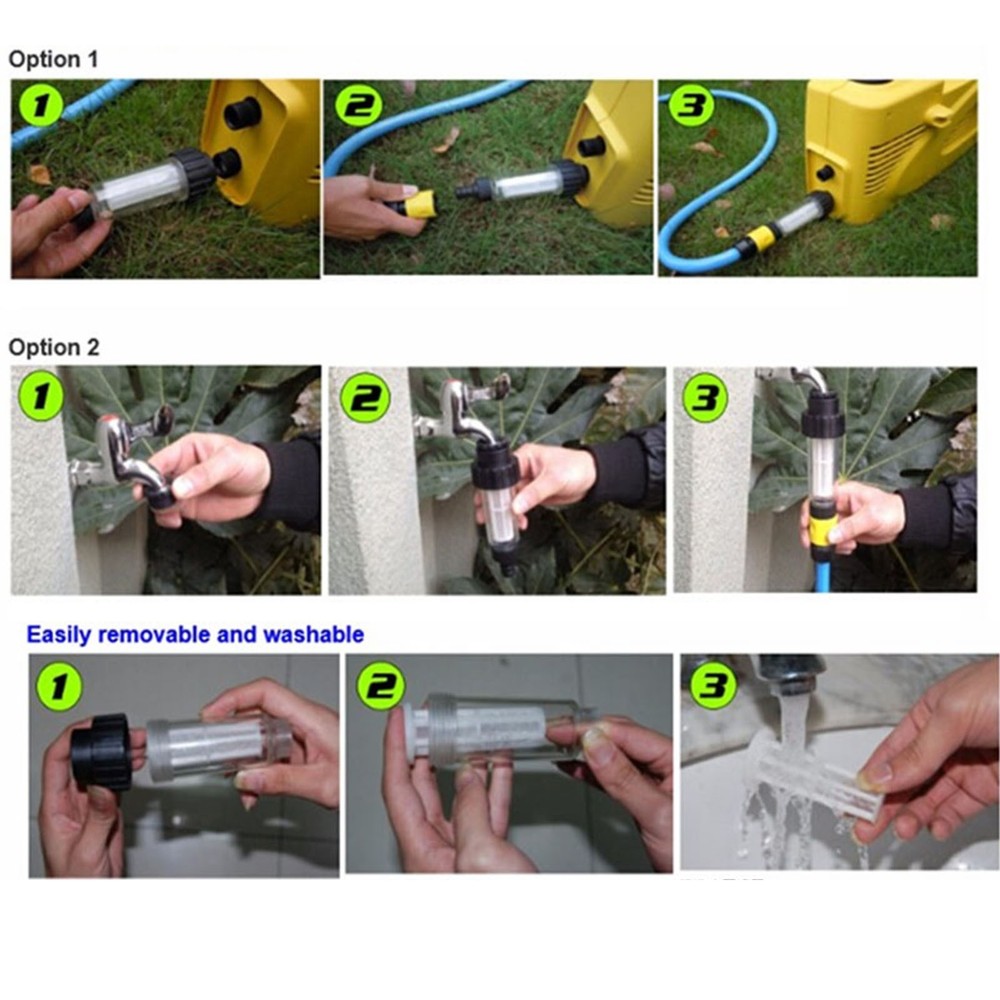 For K?rcher Water Filter Quick Adapters 3/4 Inch Connection External Thread