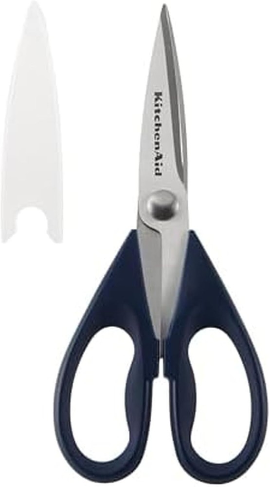 KitchenAid All Purpose Kitchen Shears with Protective Sheath Durable Ink Blue