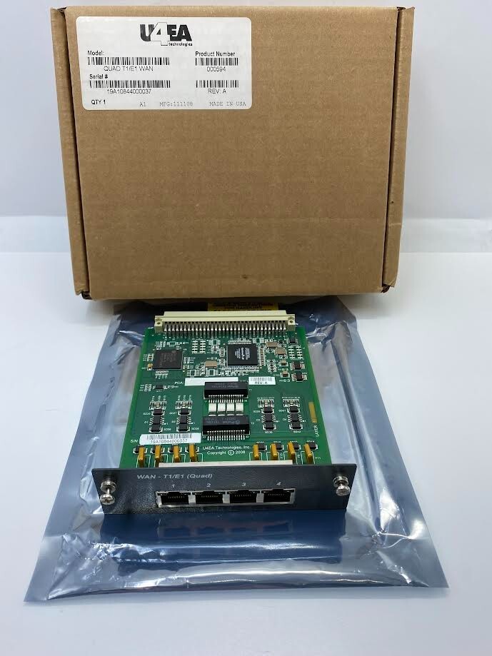 U4EA Technologies Quad T1/E1 WAN 000594