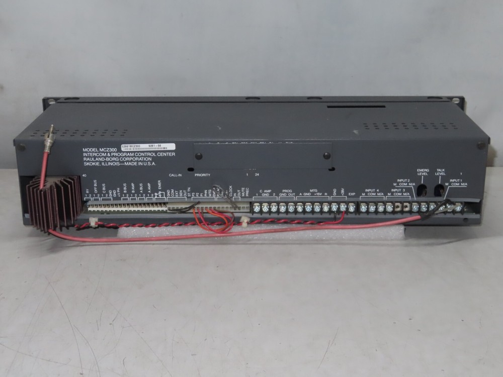 Rauland Borg MCZ300 Intercom & Program Control Center