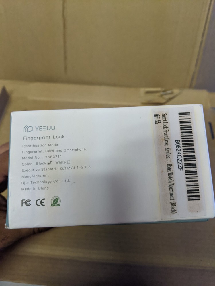 YEEUU Remote Control Smart Door Lock with Fingerprint
