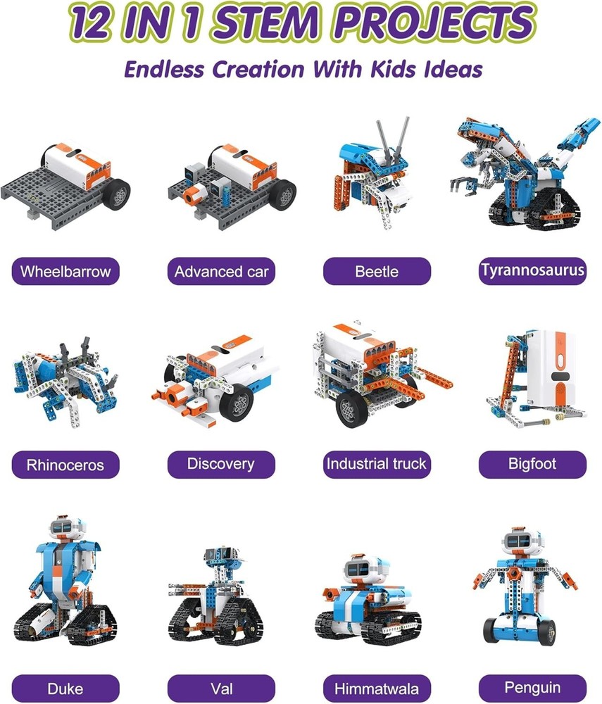 WhalesBot E7 Pro Coding Robot: Ultimate Coding Robot for Kids 8-12 - E7PRO-V2