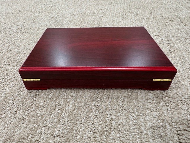 Premium Wooden 2 NGC Coin Display Storage Box Case Collector Coin Holder NGC NEW