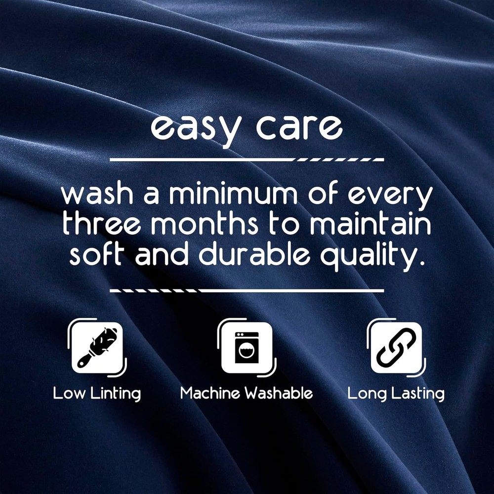 Vellux 1B07054 Original Insulating Core Hotel Style Solid blanket Twin, Navy