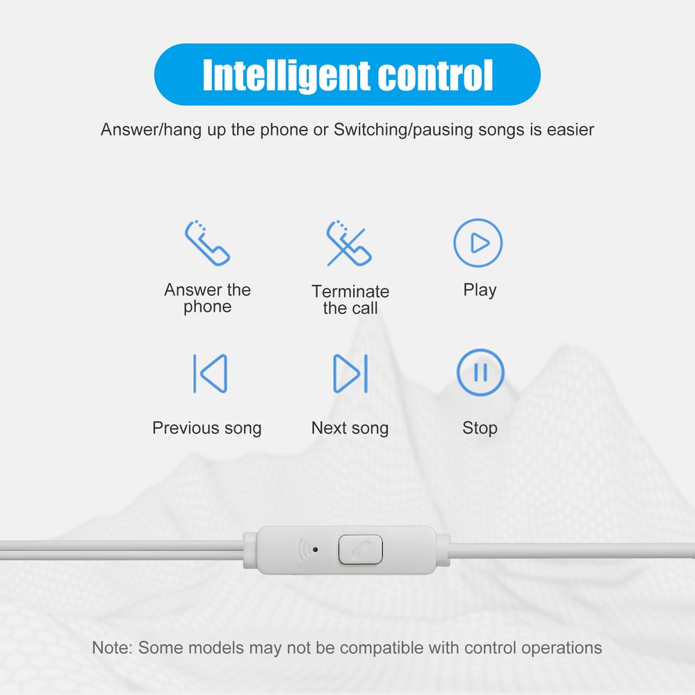 10X Single Button Universal Headphone Control Key Replacement Accessory Headset