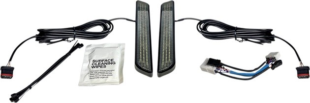 Custom Dynamics LED Fork Lights Black Smoke #CD-FORK-HD-SB Harley Davidson