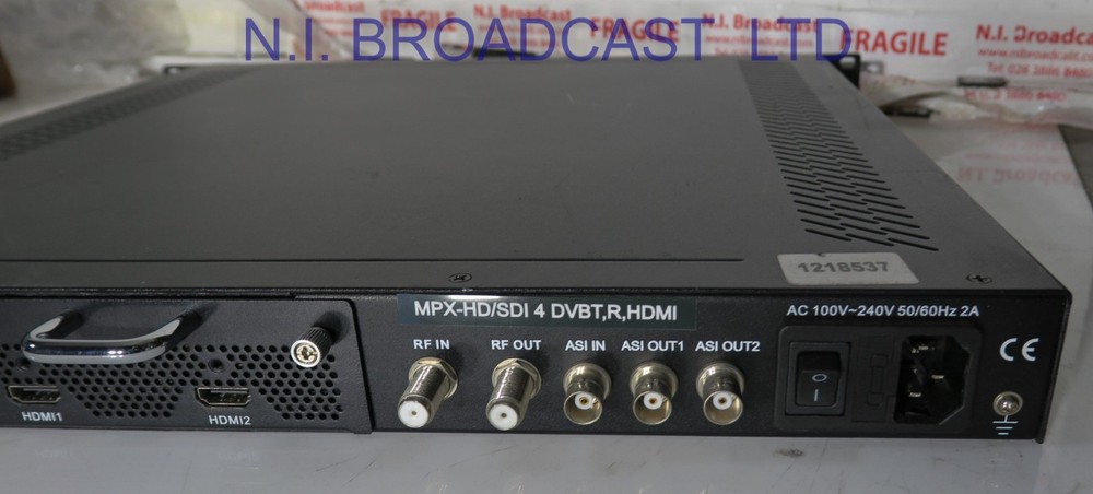 Taylor encoder modulator with 4x HDMI inputs, ASI in / out, RF in / out, mpeg4 e