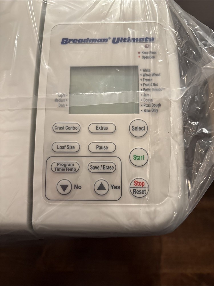 Breadman Ultimate Bread Machine Maker NEW TR2200C Open Box Never Used.