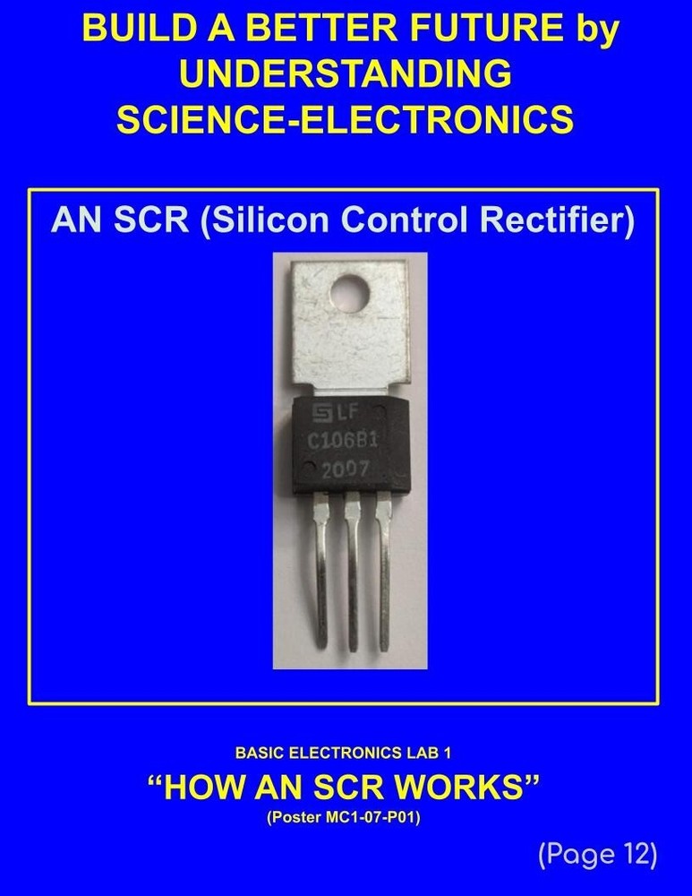5th Grade- Lesson Plan #Exp07 "HOW AN SCR WORKS" Science-Electronics