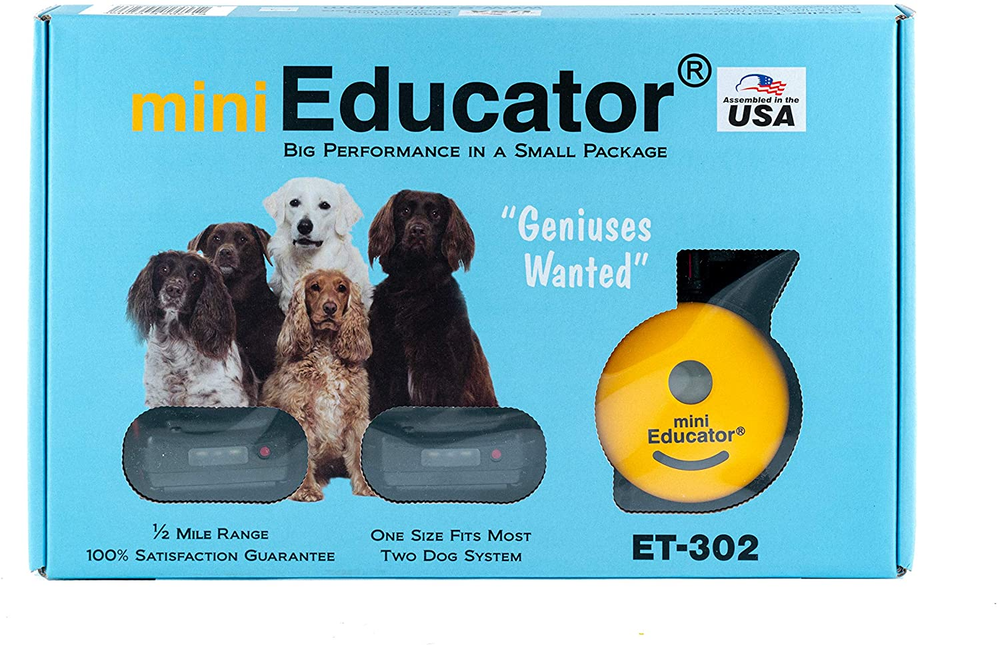 Mini Educator ET-302 E-Collar Training Collar 2 Dog System 1/2 Mile Range
