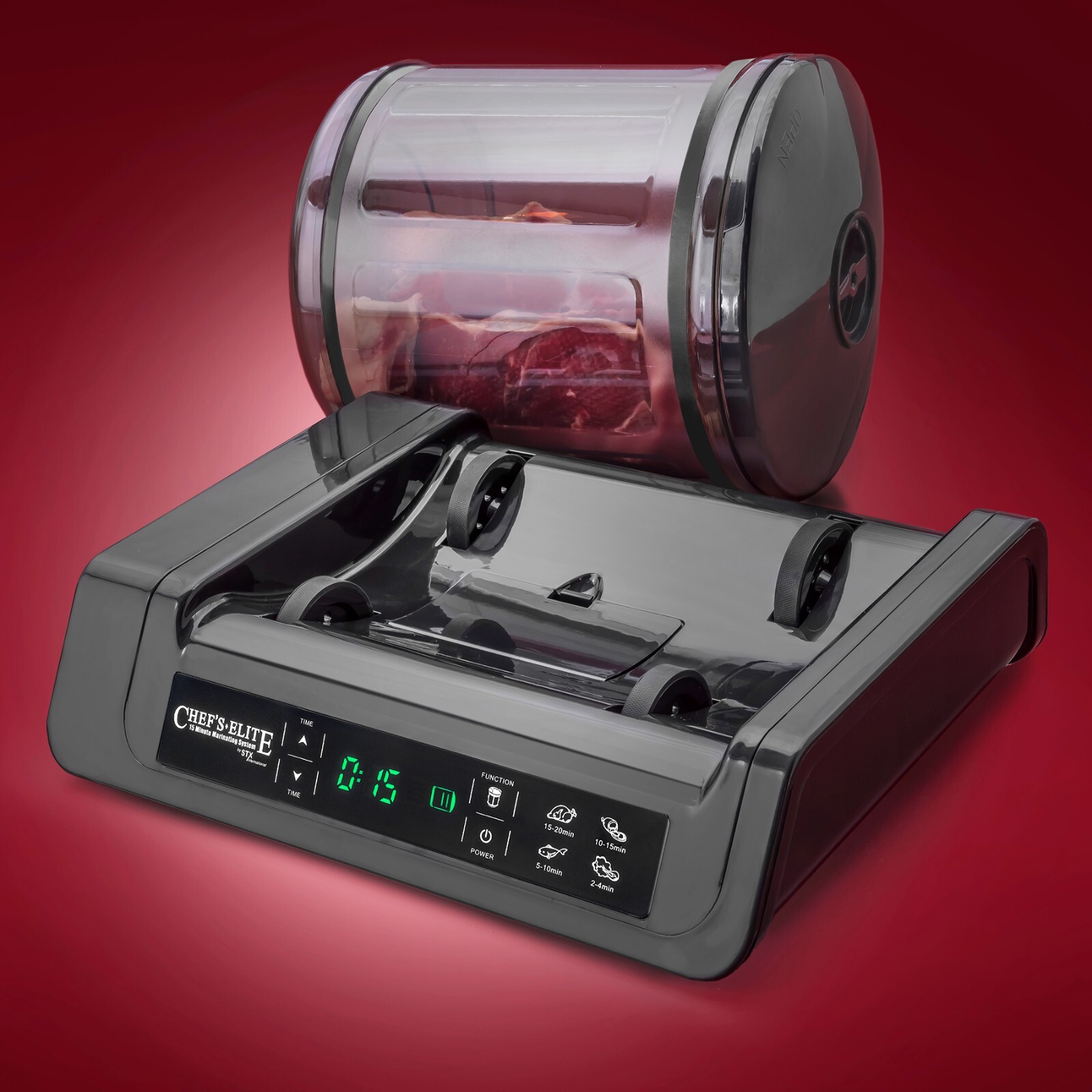 STX Chef's Elite Meat Marinator - 15 Minute Marinater With Auto Shut Off Timer