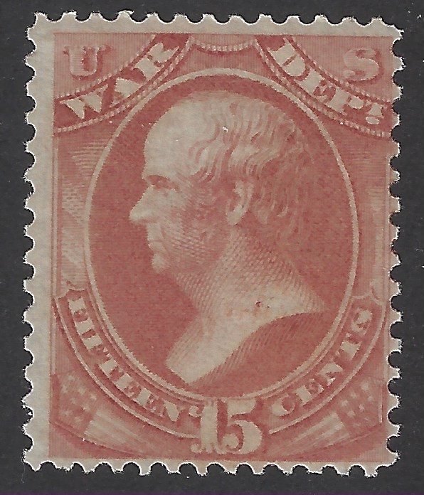 1873 US #O90 MH  CV $85