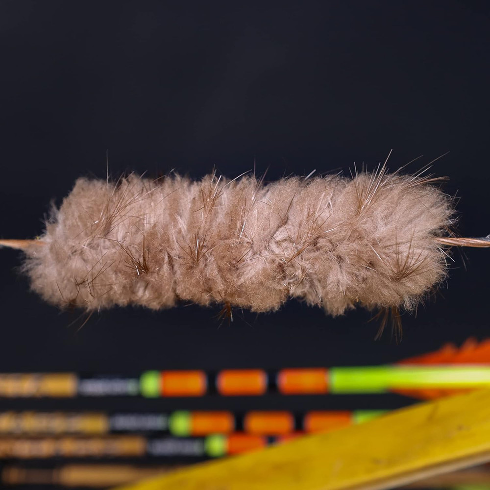 Shatterproof Archery Beaver Fur Bowstring Silencers Bow String Silencers for Rec