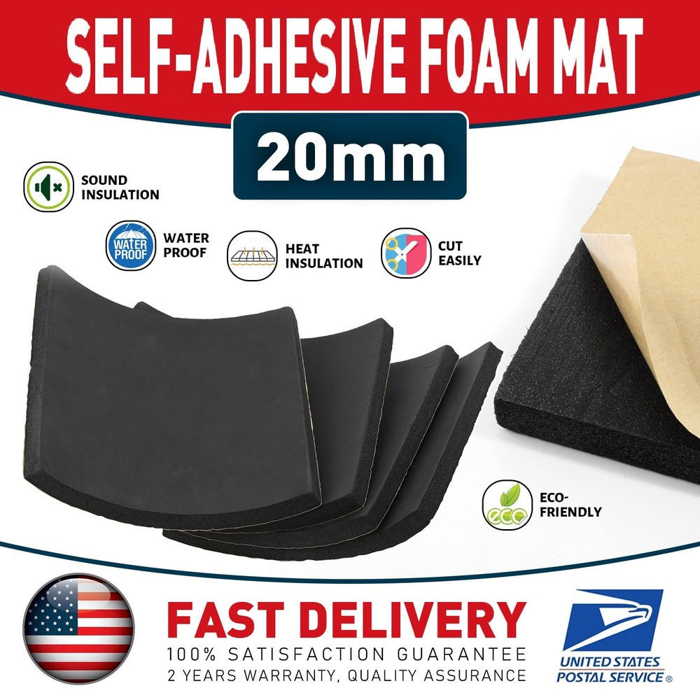 Foam Padding Sheets with Adhesive Backing - Self Stick Neoprene Insulation Foam