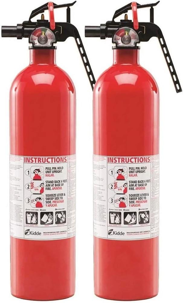 Kidde Multipurpose Fire Extinguishers 2-Pack - Essential Home Safety Solution