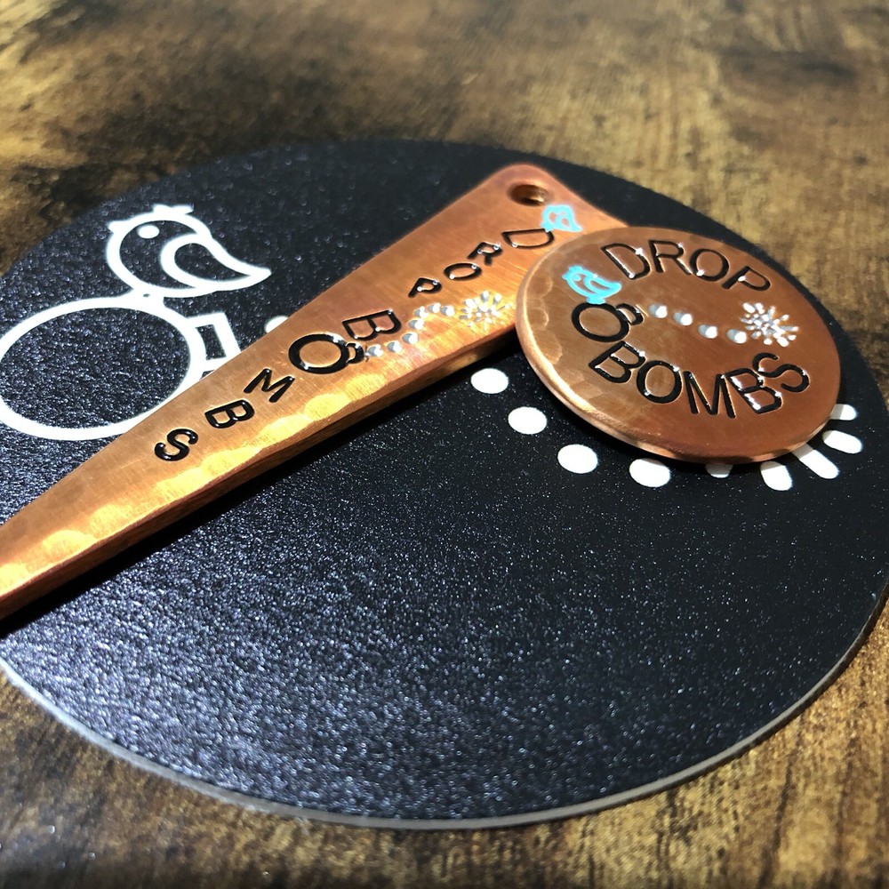 DROP BOMBS!  Hand Made Golf Divot Tool/Ball Marker Combo Set!