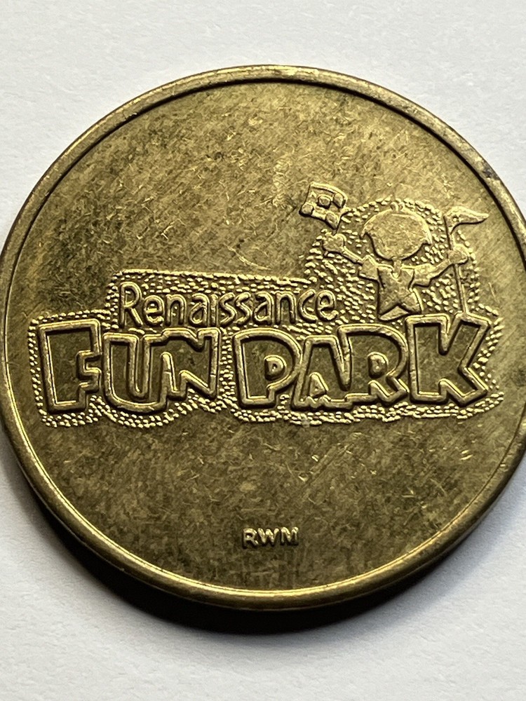 Older Renaissance Fun Park Arcade Game Token 22mm #sr1