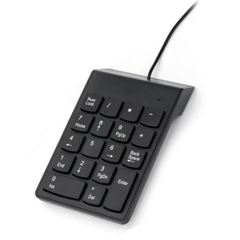 18Keys Corded Keyboard Numeric Keypad With Multimedia Shortcutting And Ergonomic