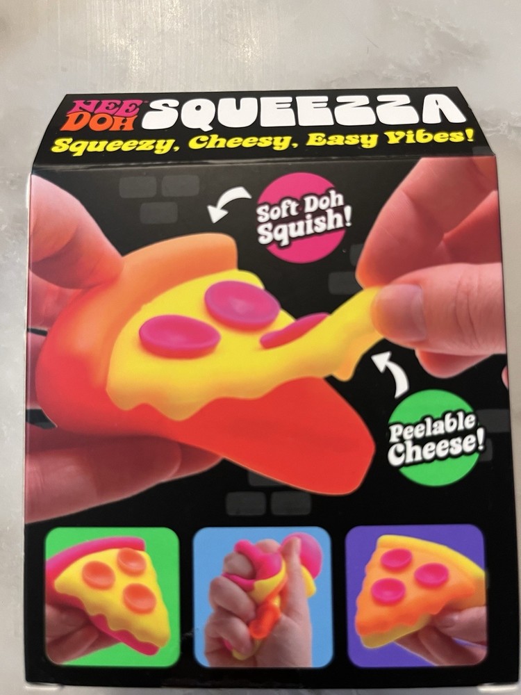 🔥Rare🔥 Sealed NeeDoh SQUEEZZA Pizza *Peelable Cheese!* NIB