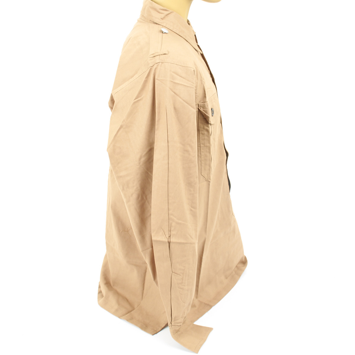 German WWII DAK Light Brown Field Shirt-XXL: US 48+