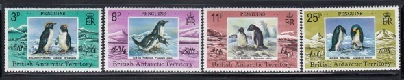 BRITISH ANTARCTIC TERRITORY Penguins MNH set