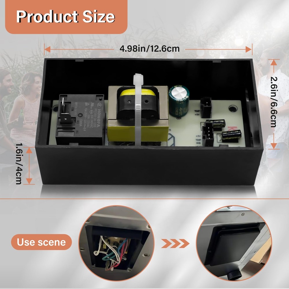 9907160013 Power Circuit Board Replacement Part Compatible with Masterbuilt D...