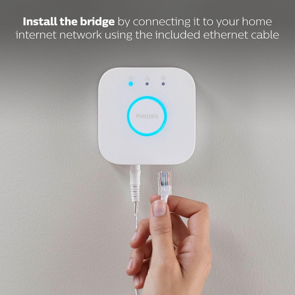 Philips Hue Bluetooth Smart Lightstrip Plus 1m/3ft Extension No Plug, Voice C...