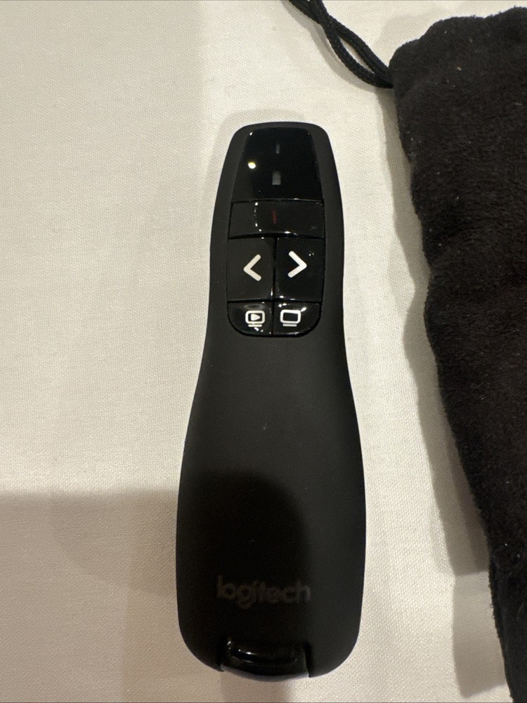 Used Logitech R400 Laser Presentation Remote - Black