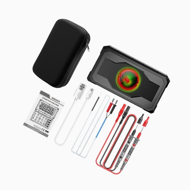 Auto Repair Multimeter Digital AC/DC Voltmeter Ammeter Capacitance Tester BLACK