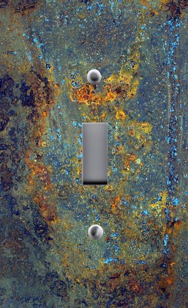 Light Switch Plate Cover RUSTIC HOME DECOR GRAFFITI ARTWORK RUST TEXTURE PATINA