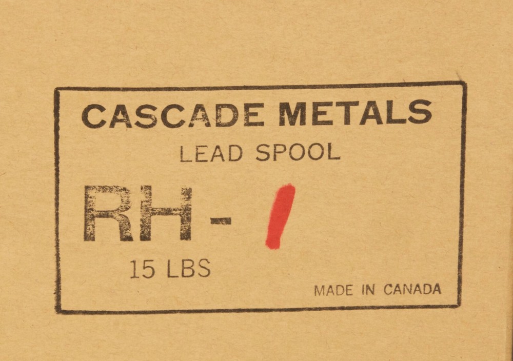 Cascade Metals RH-1 RH1 15 Pound Lead Spool (FA2)