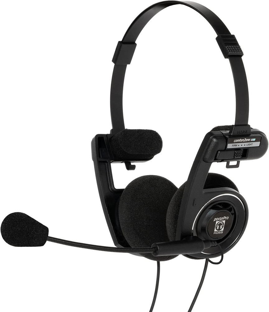 Porta Pro Double-Sided Communication Headset with Microphone Electret Flexible H