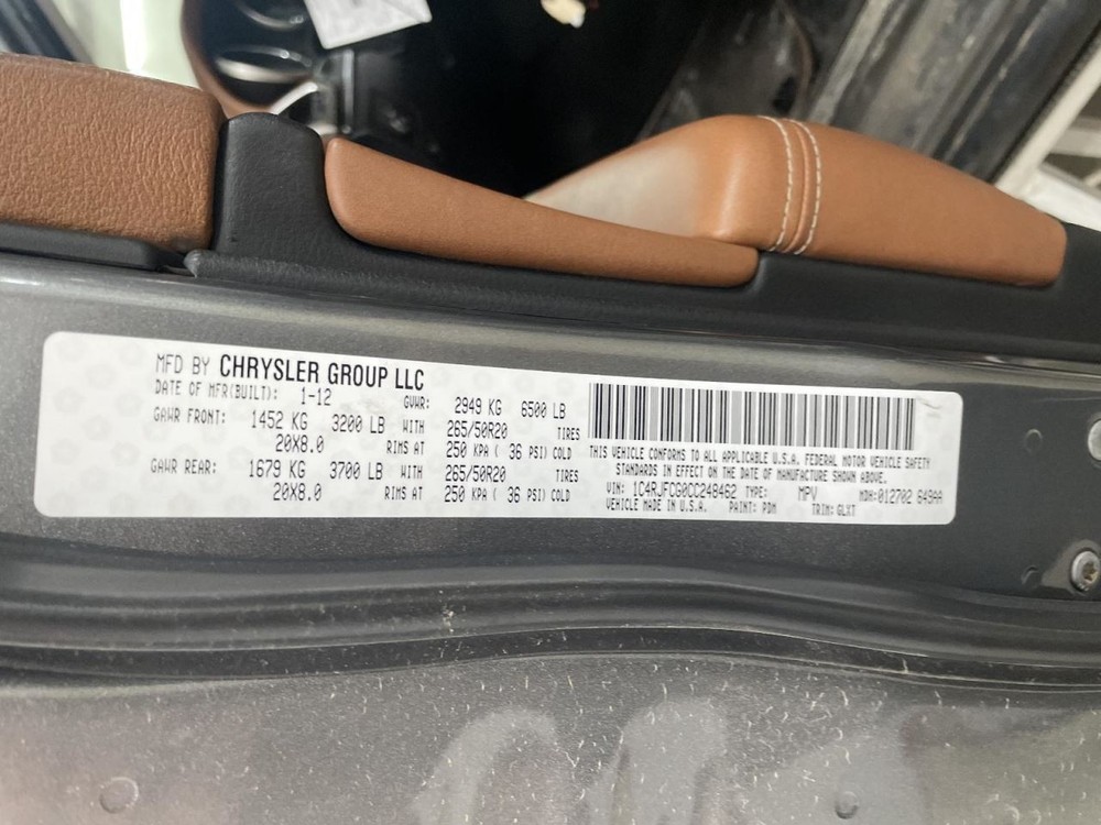 Camera/Projector Radar Unit Mounted Behind Grille Fits 12-13 DURANGO 968203