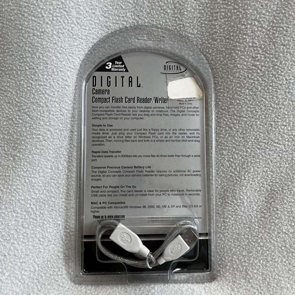 Digital Concepts Camera Compact Flash Card Reader Writer Digital Concepts CR-10