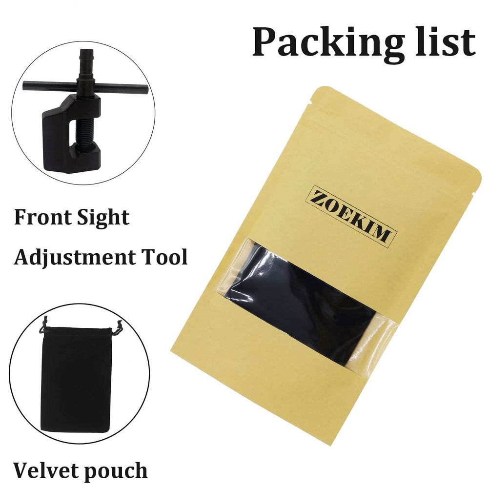ZOEKIM Front Sight Adjustment Tool, 7.62x39mm Clamping Tool Black