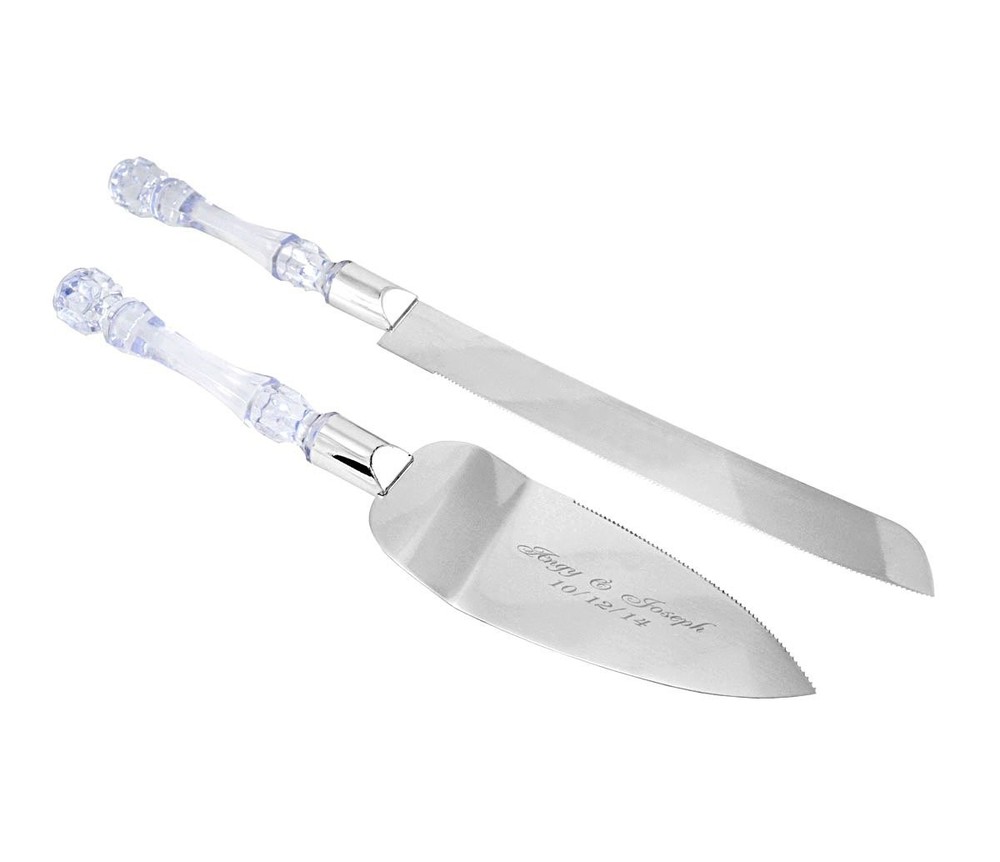 Gifts Infinity® Wedding Cake Knife & Server Set – Free Engraving Gift Set