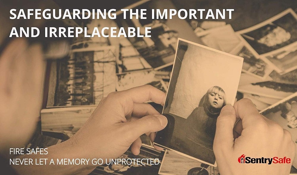 Fireproof and Waterproof Safe, File Folder and Document Box with Key Lock, Ex. 1