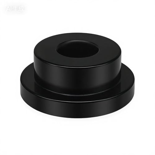 Solid Handlebar Riser Bushings Compatible with Harley Softail Dyna Black#28
