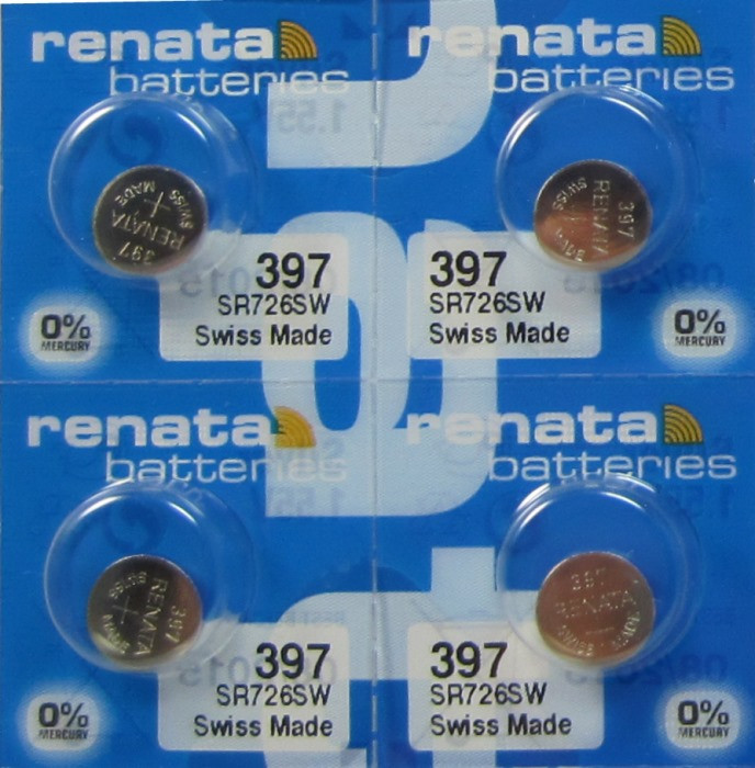 Renata SR726SW Batteries x 4