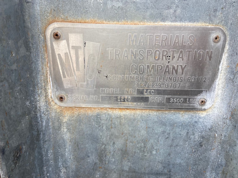 MTC 60" Vat Dumper Galvanized Frame Model: LEC
