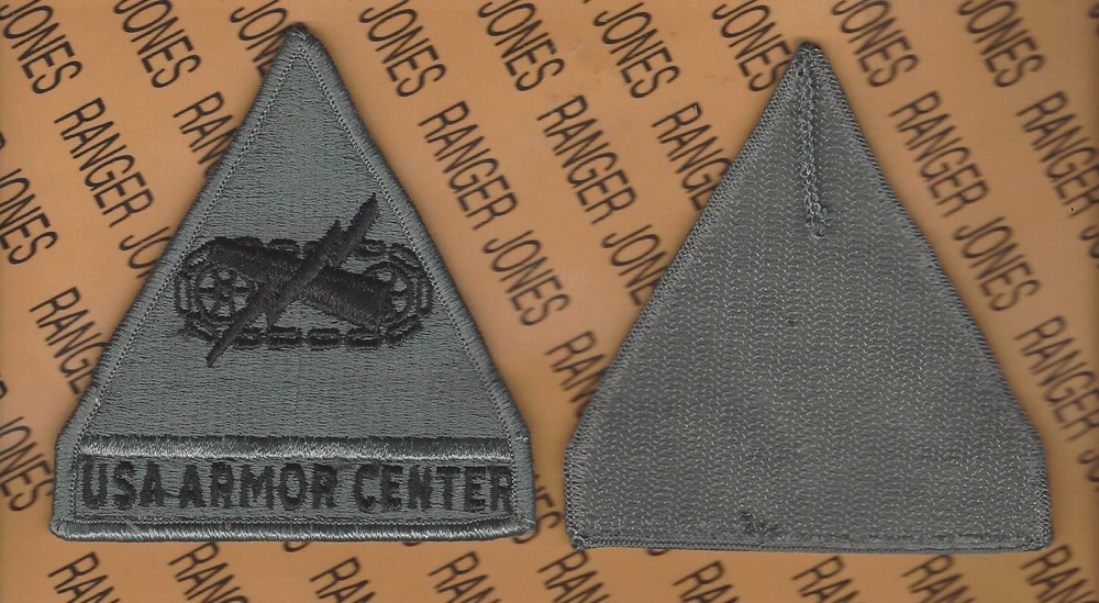 US ARMY ARMOR CENTER ACU uniform Tank Hook & Loop patch m/e